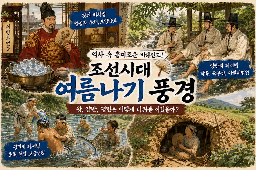 임금,양반,평미들의 조선시대 여름나기의 이미지
