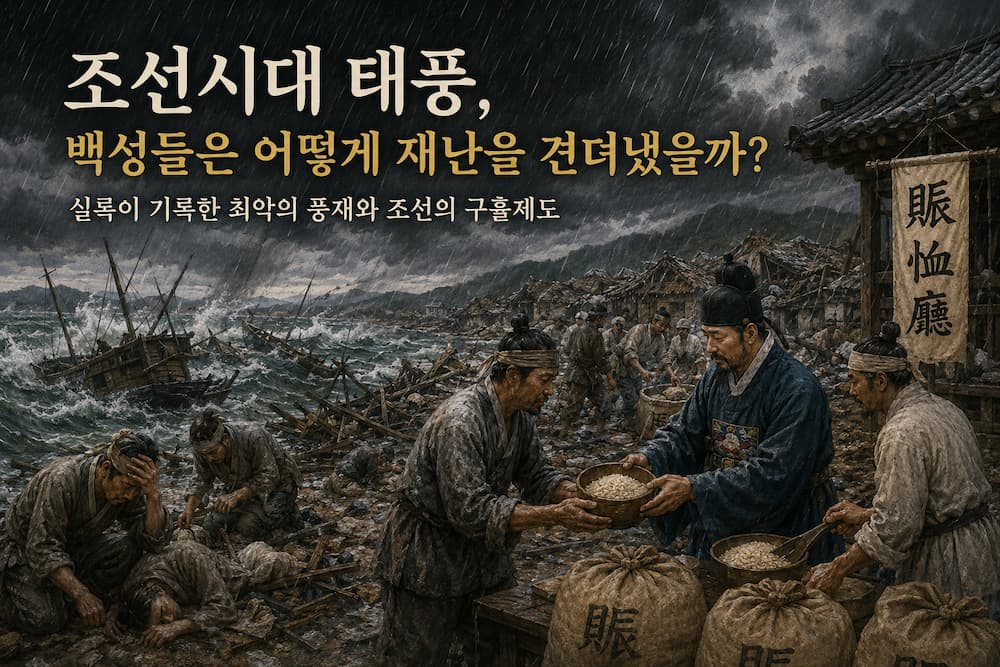 조선시대 태풍과 구휼 이미지